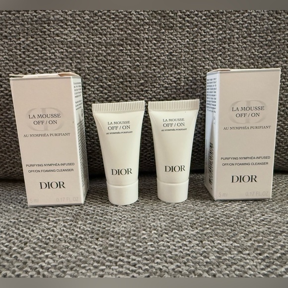 Dior La Mousse Off On Foaming 5ml 0.17 Fl Oz Miniatures Set of 2 Authentic - Picture 1 of 9